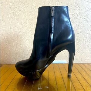 Jil Sander double platform black ankle boot Italy runway RARE Daphne Guinness ⭐️